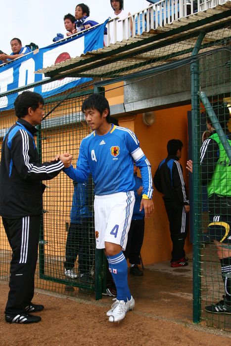 Hiroki Mizumoto (JPN), MAY 24, 2008 - Football : 36th Festival International 'Espoirs' of Toulon, Group A match between U-23 Japan 0-2 U-23 Chile at Stade Murat, Sollies-Pont, France. (Photo by AFLO SPORT) [1045].