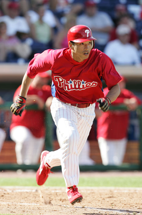 So Taguchi (Phillies), So Taguchi
MARCH 3, 2008 - MLB : Spring Training Match
Spring Training Match
between Philadelphia Phillies - Pittsburgh Pirates
in Clearwater, Florida, USA.
(Photo by YUTAKA/AFLO SPORT) [1040].