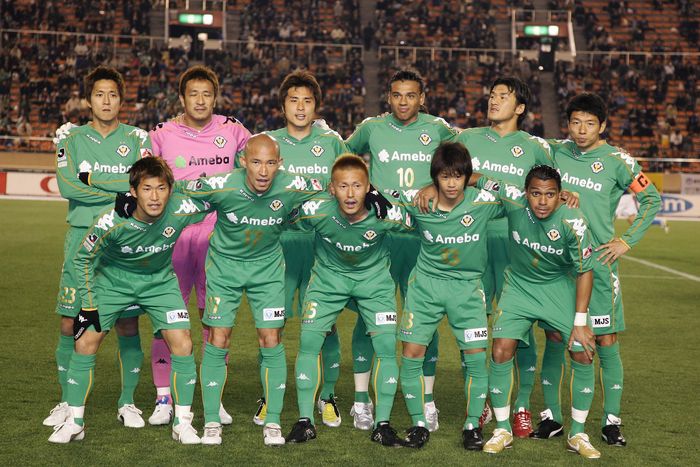 Tokyo Verdy team group line-up (Verdy)
APRIL 2, 2008 - Football :: J.LEAGUE Division 1
2008 J.LEAGUE Division 1
between Tokyo Verdy 1-2 Jubilo Iwata
at National Stadium, Tokyo, Japan.
(Photo by YUTAKA/AFLO SPORT) [1040].