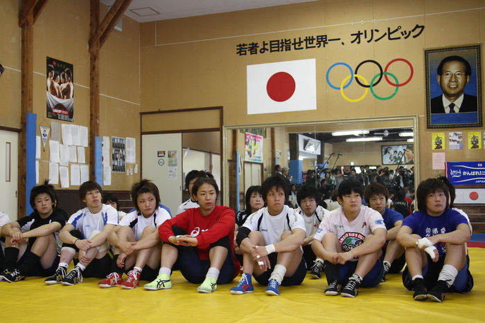 Japan Women's National Team Group, MAY 19, 2008 - Wrestling : Japan Women's National Team Training at Oka Wrestling Dojo, Niigata, Japan. Photo by YUTAKA/AFLO SPORT) [1040].