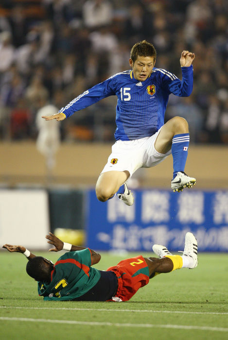 Kota Ueda (JPN), JUNE 12, 2008 - Football : International Friendly Match between U-23 Japan 0-0 U-23 Cameroon at National Stadium, Tokyo, Japan. Photo by YUTAKA/AFLO SPORT) [1040].