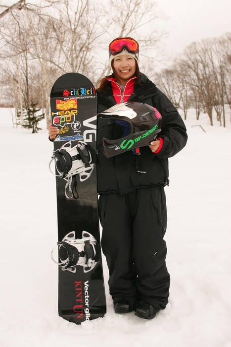 Yuka Fujimori (JPN), April 4, 2005 - Snowboarding : SAJ Japan Circuit Niseko Higashiyama Snowboard Cross event on April 4, 2005 in Niseko, Japan. Photo by AFLO SPORT) (1036)