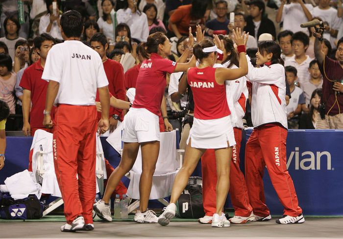 JULY 16, 2006 - Tennis : Fed Cup by BNP Paribas World Group Play Off, Macth between Japan and Austria, at Ariake Colosseum, Tokyo, Japan.  (Photo by AFLO SPORT) [1035]