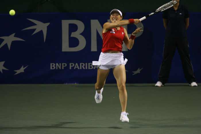Ai Sugiyama (JPN), JULY 16, 2006 - Tennis : Fed Cup by BNP Paribas World Group Play Off, Macth between Japan and Austria, at Ariake Colosseum, Tokyo, Japan. (Photo by AFLO SPORT) [1035].