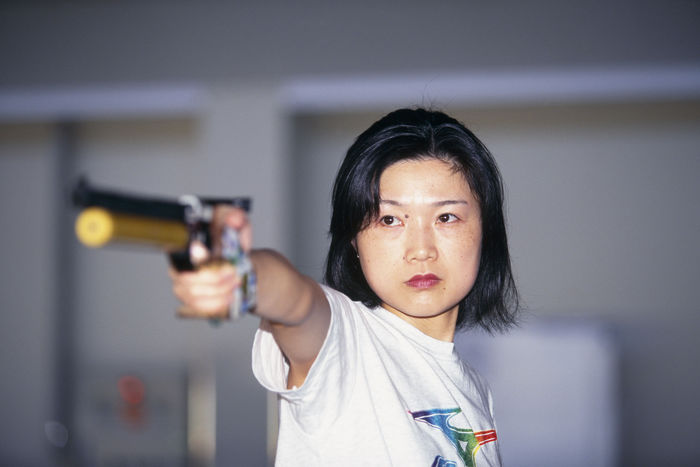 Michiko Fukushima, JULY 6, 2000
JULY 6, 2000 - Shooting : Michiko Fukushima in action during the Women's Shooting Pistol at Isehara Shooting Range in Kanagawa, Japan.
(Photo by Kazuya Gondo/AFLO SPORT) [1011].