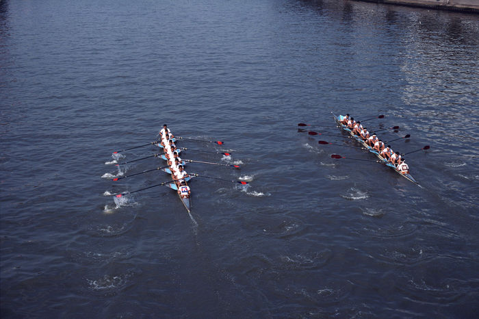 Waseda vs Keio Regatta, Waseda vs Keio Regatta
UNDATED - Rowing : A general view of the Waseda vs Keio Regatta at Sumida River in Tokyo, Japan.
(Photo by AFLO) [0219].