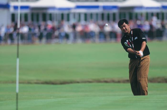 Ryoken Kawagishi, Ryoken Kawagishi
JULY, 1995 - Golf : Ryoken Kawagishi of Japan in action during the British Open Golf at St. Andrews in Scotland, UK.
(Photo by Koji Aoki/AFLO SPORT) (008)