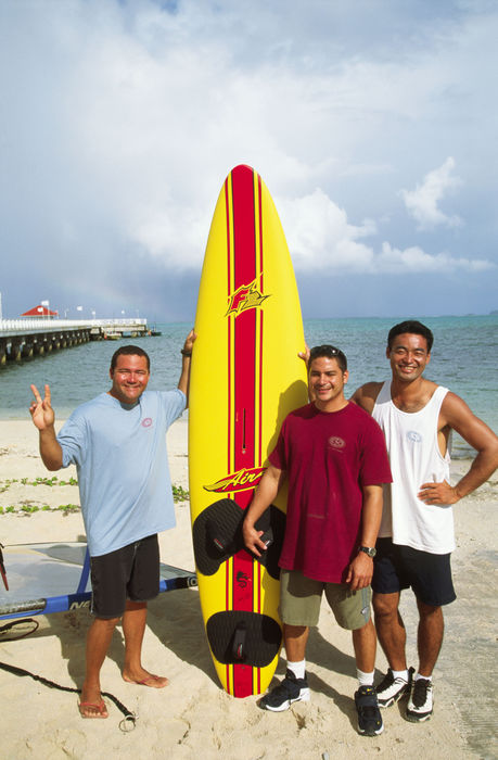 Natsuki Iijima,
1998 - Wind Surfing : Profesional Wind Surfer Natsuki Iijima in action in the Cocos Islands.
Profesional Wind Surfer Natsuki Iijima in action in Cocos Islands.
(Photo by 2007 h.iijima/AFLO) [0026].
