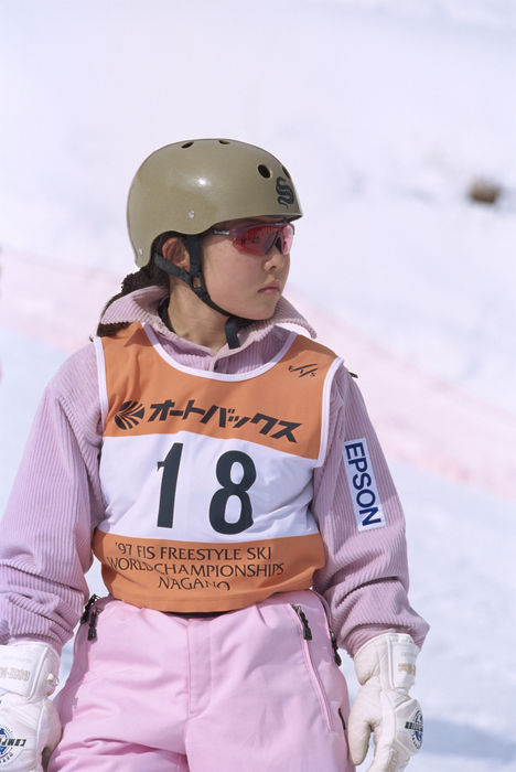 Chiyoko Iwabuchi (JPN), Chiyoko Iwabuchi
FEBRUARY 6, 1997 - Freestyle Skiing : A portrait of Chiyoko Iwabuchi of Japan during the Women's Aerial at the 1997 FIS World Freestyle Ski Championships in (Photo by AFLO SPORT)
(Photo by AFLO SPORT) [0006].