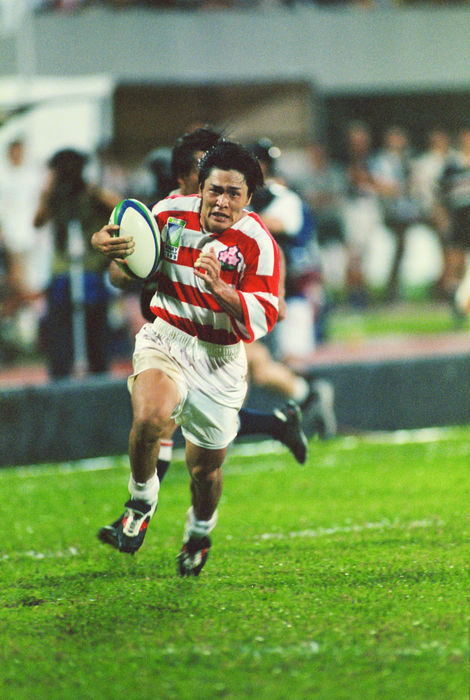 Daisuke Ohata (JPN)
OCTOBER 31, 1998 - Rugby : Daisuke Ohata of Japan runs with the ball during the IRB World Cup 1999 Asian Qualify match between Japan 47-7 Hong Kong at National Stadium Hong Kong at National Stadium in Singapore.
 (Photo by Jun Tsukida/AFLO SPORT) [0003].