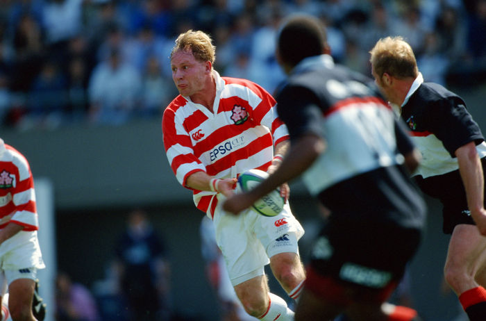 Andrew McCormick (JPN)
MAY 1, 1999 - Rugby : Andrew McCormick of Japan in action during the Epson Cup Pacific Rim Championship 1999 match between Japan 23-21 Canada at Prince Chichibu Memorial Rugby Stadium in Tokyo, Japan.
 (Photo by Jun Tsukida/AFLO SPORT) [0003].