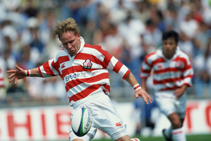 Andrew McCormick (JPN)
MAY 8, 1999 - Rugby : Andrew McCormick of Japan in action during the Epson Cup Pacific Rim Championship 1999 match between Japan 44-17 Tonga at Prince Chichibu Memorial Rugby Stadium in Tokyo, Japan.
 (Photo by Jun Tsukida/AFLO SPORT) [0003].