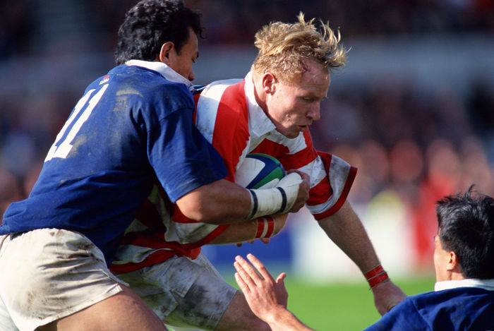 1999 Rugby World Cup First round league Pool D Andrew McCormick  JPN  OCTOBER 3, 1999   Rugby : Andrew McCormick of Japan in action during the IRB World Cup 1999 Pool D match between Japan 9 43 Samoa at Racecourse Ground in Wrexham, Wales.   Photo by Jun Tsukida AFLO SPORT   0003 .