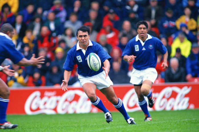 1999 Rugby World Cup First round league Pool D Stephen Bachop  SAM , OCTOBER 3, 1999   Rugby : Stephen Bachop of Samoa in action during the IRB World Cup 1999 Pool D match between Japan 9 43 Samoa at Racecourse Ground in Wrexham, Wales.   Photo by Jun Tsukida AFLO SPORT   0003 