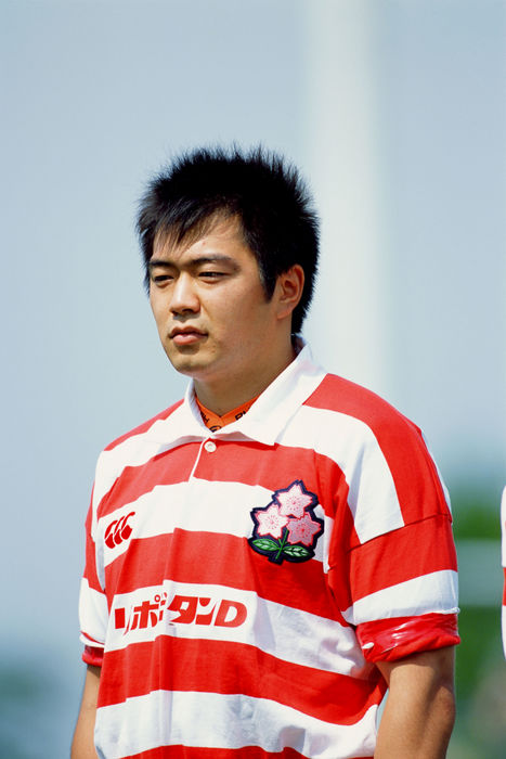Eiji Yamamoto (JPN), Eiji Yamamoto
MAY 26, 2002 - Rugby : A portrait of Eiji Yamamoto of Japan before the Lipovitan D Challenge 2002 match between Japan 29-41 Tonga at Kumagaya Sports Culture (Photo by Jun Tsukida/AFB)
 (Photo by Jun Tsukida/AFLO SPORT) [0003].