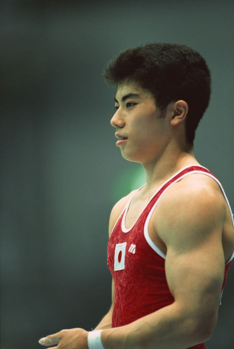 Naoya Tsukahara (JPN), Naoya Tsukahara
1998 - Artistic Gymnastics : A portrait of Naoya Tsukahara of Japan during the 1998 Artistic Gymnastics World Cup in Sabae, Fukui, Japan.
 (Photo by Jun Tsukida/AFLO SPORT) [0003].