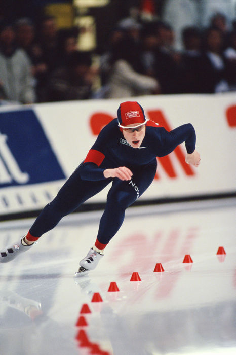 Chris Witty (USA),
MARCH 2001 - Speed Skating : Chris Witty of the USA in action during the 2001 ISU World Single Distances Speed Skating Championships in Salt Lake City, Utah, USA.
 (Photo by Jun Tsukida/AFLO SPORT) [0003]