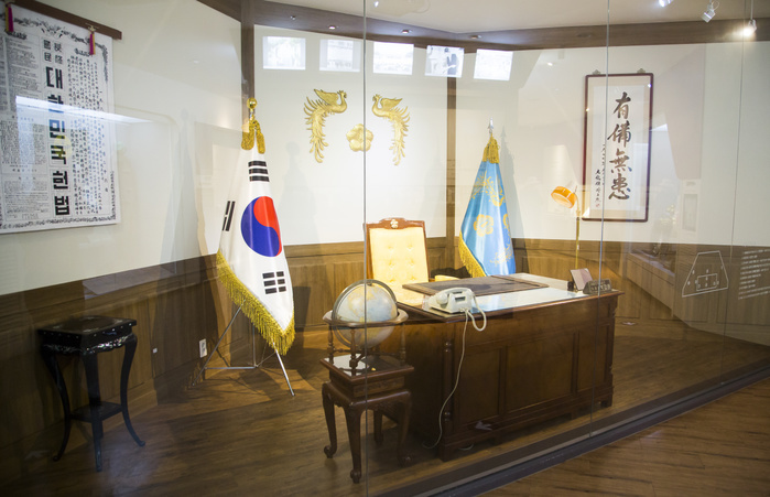 Articles left by late South Korean President Park Chung hee are displayed at his birthplace in Gumi Birthplace of Park Chung Hee, Mar 18, 2017 : Articles left by late South Korean President Park Chung hee are displayed at his birthplace in Gumi, about 201 km  125 miles  southeast of Seoul, South Korea. Park Chung hee is former military dictator who took power in a military coup in 1961 and ruled South Korea until his assassination in 1979. The late South Korean President was a lieutenant in the Japanese army during Japan s colonial rule over Korea and has been criticized widely when he imprisoned many pro democracy activists during his 18 year seizure of power for  modernisation  of the country. Park Chung hee is father of Park Geun hye who was South Korea s first democratically elected president to be ousted and has been named a criminal suspect for allegedly abusing her power and colluding with her longtime friend Choi Soon sil in extorting money from local conglomerates.  Photo by Lee Jae Won AFLO   SOUTH KOREA 