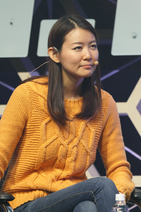 Slush Tokyo 2017 Akiko Naka, founder and CEO of Wantedly speaks during the Slush Tokyo 2017 event on March 30, 2017, Tokyo, Japan. The 2 day event features outstanding entrepreneurs sharing their stories and showcasing their products and services in Tokyo Big Sight.  Photo by Rodrigo Reyes Marin AFLO 