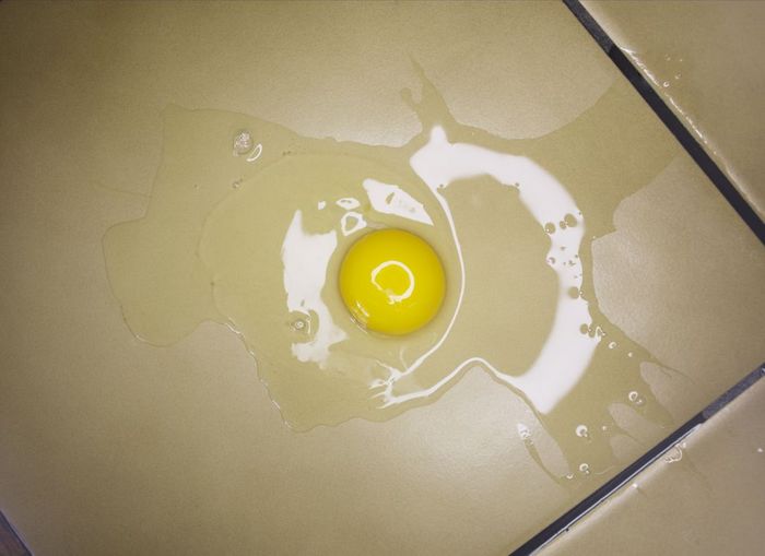 CAZ 01 3L7023 01 Broken Egg on Kitchen Floor