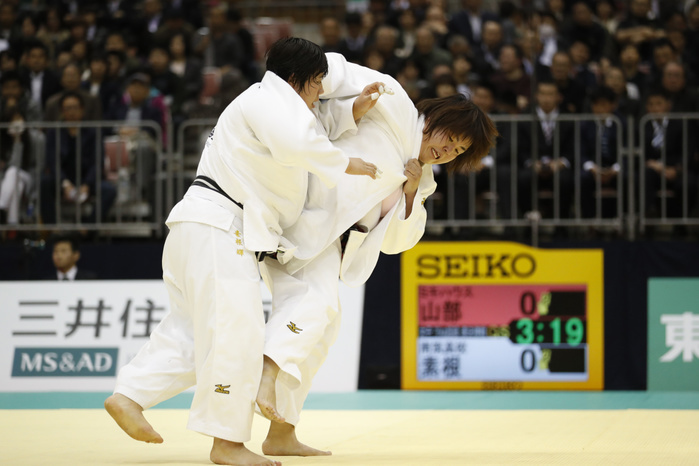 All Japan Selected Judo Championships  L R      Akira Sone,      Kanae Yamabe, APRIL 1, 2017   Judo : All Japan Selected Judo Championships Women s  78kg semi final match in Fukuoka, Japan.  Photo by AFLO SPORT 