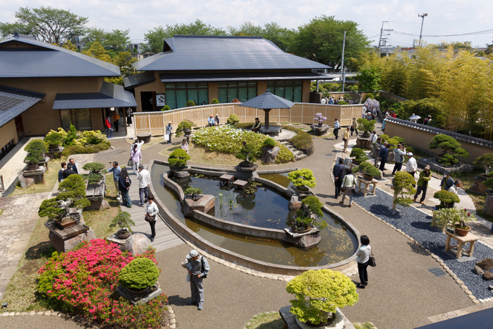 The 8th World Bonsai Convention in Saitama Visitors gather at the Omiya Bonsai Art Museum in Saitama on April 28, 2017 in Japan. The 8th World Bonsai Convention runs for three days until April 30 at Saitama Super Arena and other venues in the city. Saitama City is the home of Omiya Bonsai Village an area where many Bonsai growers moved from Tokyo to settle after the Great Kanto Earthquake in 1923. The 1st World Bonsai Convention was also held in Saitama in 1989 and this year s event is expected to attract international visitors from every continent.  Photo by Rodrigo Reyes Marin AFLO 