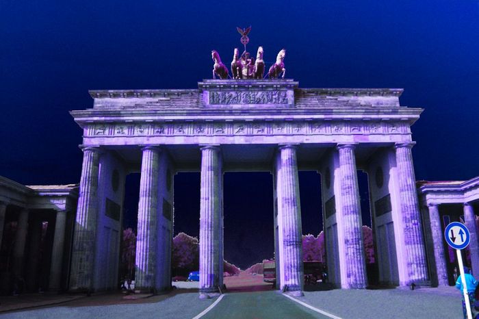 New Eastern Europe Brandenburg Gate in East Berlin Germany