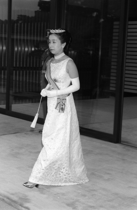 Princess Yoko of Mikasa Princess Yoko Mikasa leaving the south porch of the palace after the  Asami Ceremony  Please reconfirm facts when using this page. 19830 928 