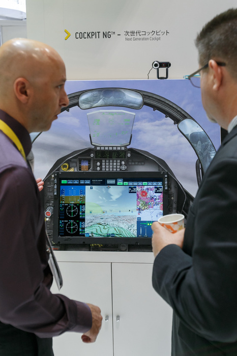 MAST Asia 2017 Visitors look at the next generation of Cockpit NG during the Maritime Air System and Technologies  MAST  Asia 2017 defense trade show on June 13, 2017, Tokyo, Japan. The Maritime Air System and Technologies  MAST  Asia 2017 is Japan s only international defense trade show where participants from Asia Pacific, Europe and Americas introduce their latest technologies in maritime defense and security. The exhibition is supported by the Japanese government and is held until June 14 at Makuhari Messe.  Photo by Rodrigo Reyes Marin AFLO 