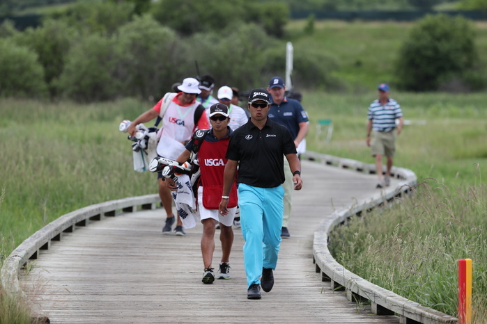 117th U.S. Open Championship Hideki Matsuyama Hideki Matsuyama  JPN , JUNE 17, 2017   Golf : Hideki Matsuyama of Japan walks on the 2nd hole during the third round of the 117th U.S. Open Championship at Erin Hills golf course in Erin, Wisconsin, United States.