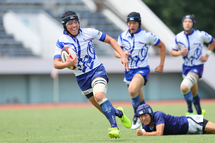 2017 ASICS Cup 4th National High School 7 Player Rugby Plate Tournament Semifinals Haruki Kuraoka  Onomichi ,. JULY 17, 2017   Rugby :. Asics Cup 2017, The 4th All Japan High School Sevens Rugby Championships The 4th All Japan High School Sevens Rugby Championships Plate Tournament Semi final match between Onomichi 38 5 Fukaya at Edogawa City Track   Field Stadium, Tokyo, Japan.  Photo by Naoki Nishimura AFLO SPORT 