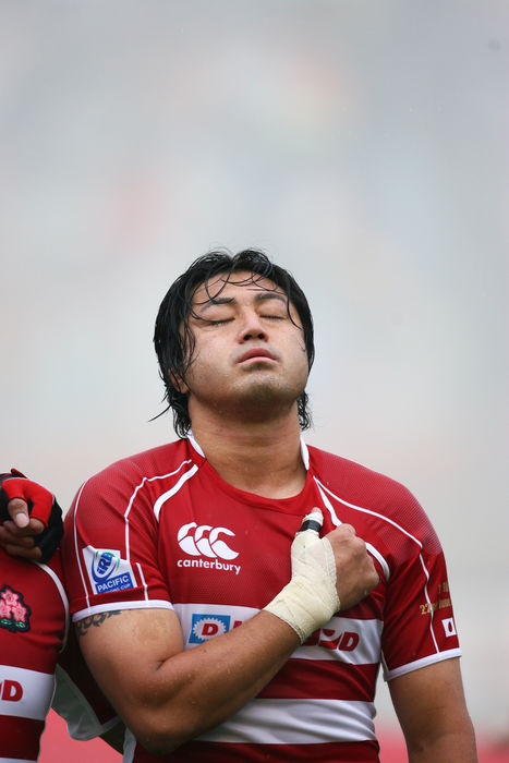 Takuro Miuchi (JPN), JUNE 22, 2008 - Rugby : IRB Pacific Nations Cup 2008 Japan Round match between Japan 12-24 Fiji at National Stadium, Tokyo, Japan (Photo by AFLO SPORT) [1045].
