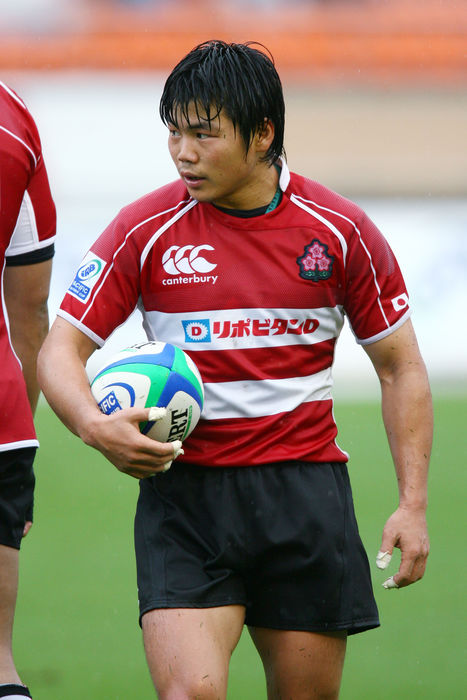 Fumiaki Tanaka (JPN), JUNE 22, 2008 - Rugby : IRB Pacific Nations Cup 2008 Japan Round match between Japan 12-24 Fiji at National Stadium, Tokyo, Japan. (Photo by AFLO SPORT) [1045].
