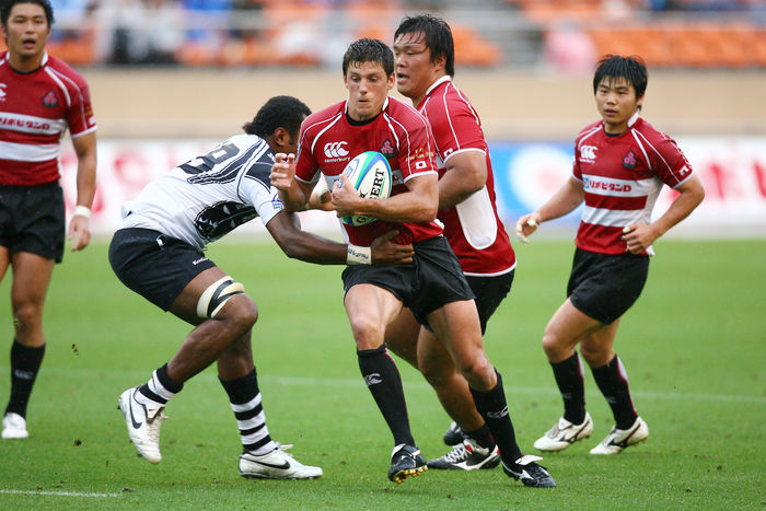 James Arlidge (JPN), JUNE 22, 2008 - Rugby : IRB Pacific Nations Cup 2008 Japan Round match between Japan 12-24 Fiji at National Stadium, Tokyo, Japan. (Photo by AFLO SPORT) [1045].