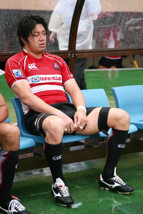 Takuro Miuchi (JPN), JUNE 22, 2008 - Rugby : IRB Pacific Nations Cup 2008 Japan Round match between Japan 12-24 Fiji at National Stadium, Tokyo, Japan (Photo by AFLO SPORT) [1045].