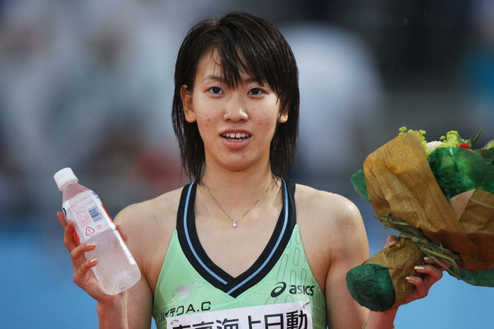 Chisato Fukushima, JUNE 29, 2008 - Athletics : The 92nd Japan Athletics Championship, Women's 100m Final at Todoroki Stadium, Kanagawa, Japan (Photo by AFLO SPORT) [1045].