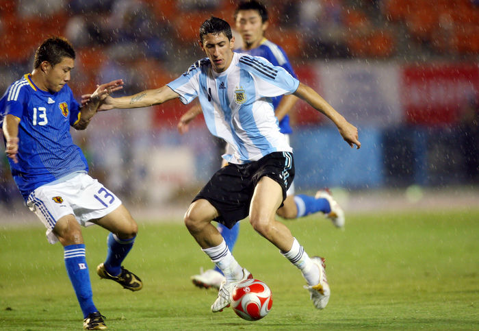 Angel Di Maria (ARG), JULY 29, 2008 - Football : Kirin Challenge Cup 2008 match between U-23 Japan 0-1 U-23 Argentina at National Stadium, Tokyo, Japan.  (Photo by AFLO SPORT) [1045]