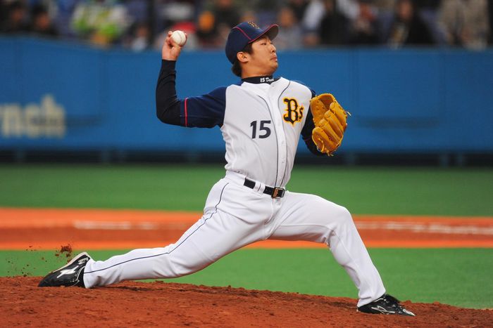 Daisuke Kato (Buffaloes), MARCH 28, 2009 - Baseball : 2009 Spring Training Game match between Orix Buffaloes 4-3 Hanshin Tigers at Kyocera Dome, Osaka, Japan. (Photo by AFLO SPORT) [1045].