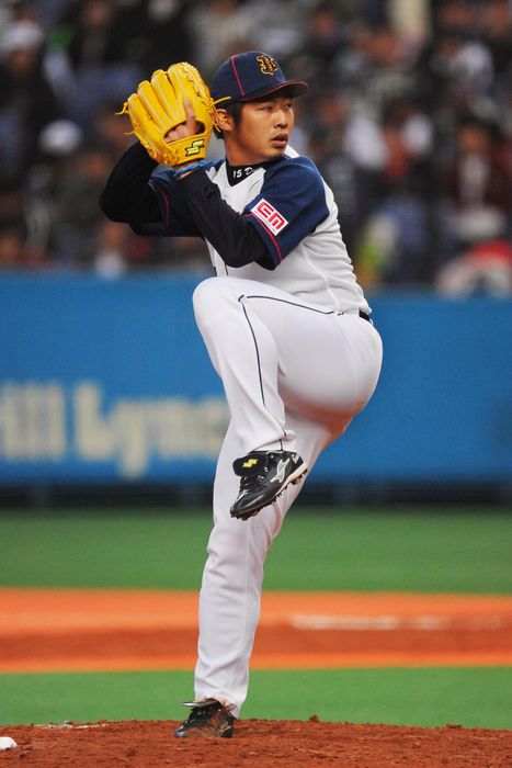 Daisuke Kato (Buffaloes), MARCH 28, 2009 - Baseball : 2009 Spring Training Game match between Orix Buffaloes 4-3 Hanshin Tigers at Kyocera Dome, Osaka, Japan. (Photo by AFLO SPORT) [1045].