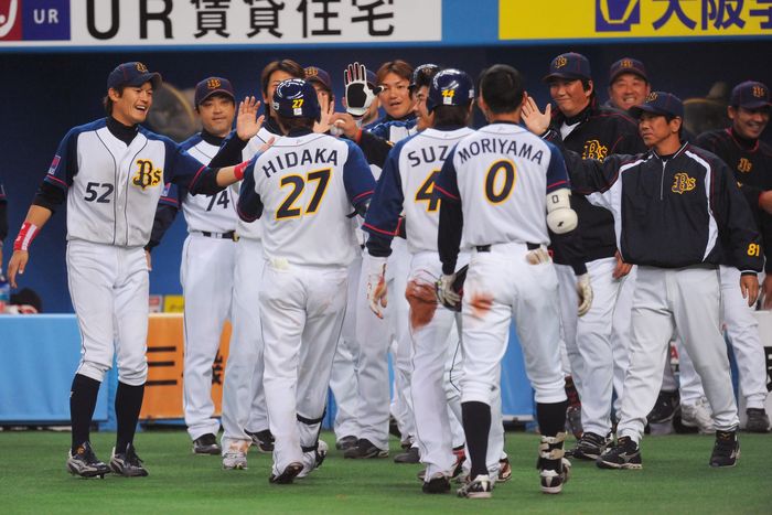 Orix Buffaloes Team Group (Buffaloes), MARCH 28, 2009 - Baseball : 2009 Spring Training Game match between Orix Buffaloes 4-3 Hanshin Tigers at Kyocera Dome, Osaka, Japan. (Photo by AFLO SPORT) [1045].