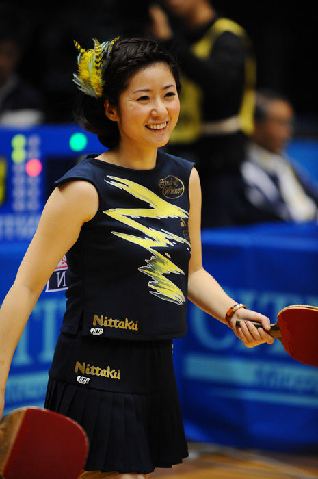 Naomi Yotsumoto, JANUARY 14, 2009 - Table Tennis : All Japan Table Tennis Championship Mixed Doubles at Tokyo Metropolitan Gymnasium, Tokyo, (Photo by YUTAKA/AFLO SPORT) [1040].