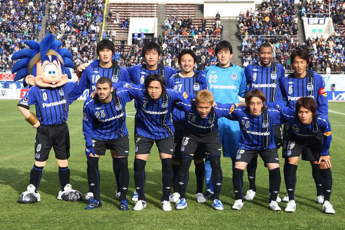 Gamba Osaka team group line-up (Gamba), MARCH 14, 2009 - Football : 2009 J.LEAGUE Division 1 between Gamba Osaka 4-1 Jubilo Iwata at Expo'70 Commemorative Stadium, Osaka, Japan. (Photo by YUTAKA/AFLO SPORT) [1040].