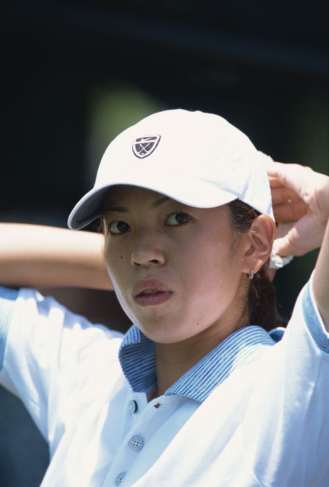 Saori Ishikawa, June 2001 - Golf : during the 43th Japan Amateur Women's Championship at Ono CC in Hyogo, Japan. AFLO SPORT) [0005].