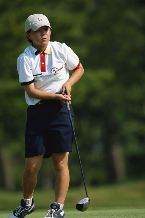 Mihoko Iseri, June 2001 - Golf : during the 43th Japan Amateur Women's Championship at Ono CC in Hyogo, Japan. SPORT) [0005].