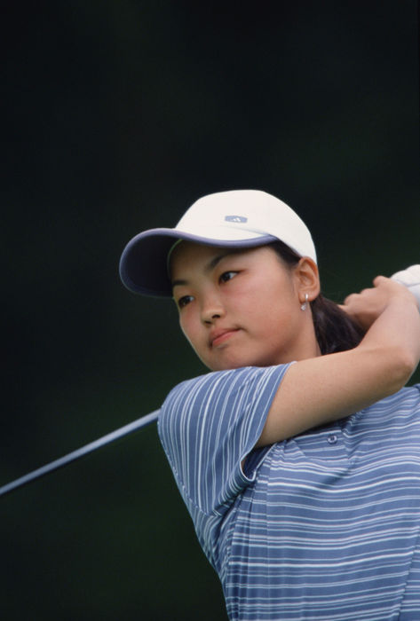 Kanako Nakajima, June 2001 - Golf : during the 43th Japan Women's Amateur Championshiop at Ono CC in Hyogo, Japan. AFLO SPORT) [0005].