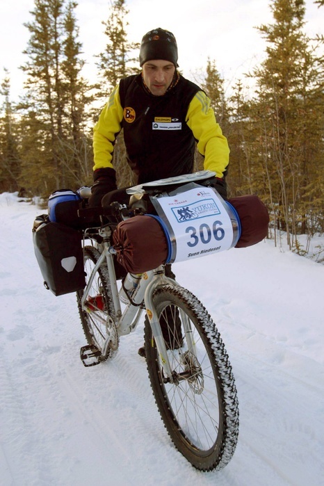 2004 Yukon Arctic Ultra Sven Riedesel  GER , FEBRUARY 15, 2004   Ultramarathon : Yukon Arctic Ultra Race in Yukon, Canada.  Photo by AFLO 