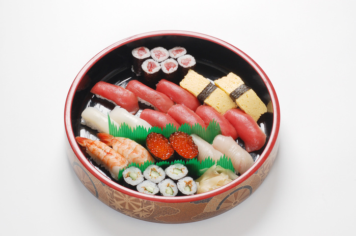 Edo mae Sushi, assorted nigirizushi and makizushi  UNESCO Intangible Cultural Heritage  In 2013  December 2013 , Japan s traditional food culture  Japanese food  was registered as a UNESCO Intangible Cultural Heritage