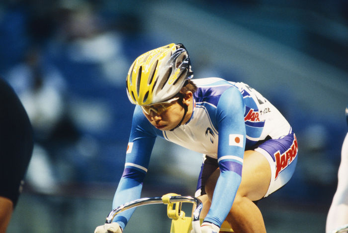 Shinichi Ota (JPN)
JUNE 9, 1999 - Cycling :.
Shinichi Ota of Japan in action during the Men's Keirin of the 19th Asian Cycling Championships Track racing at Green Dome Maebashi in Gunma, Japan.
 (Photo by Jun Tsukida/AFLO SPORT) [0003].