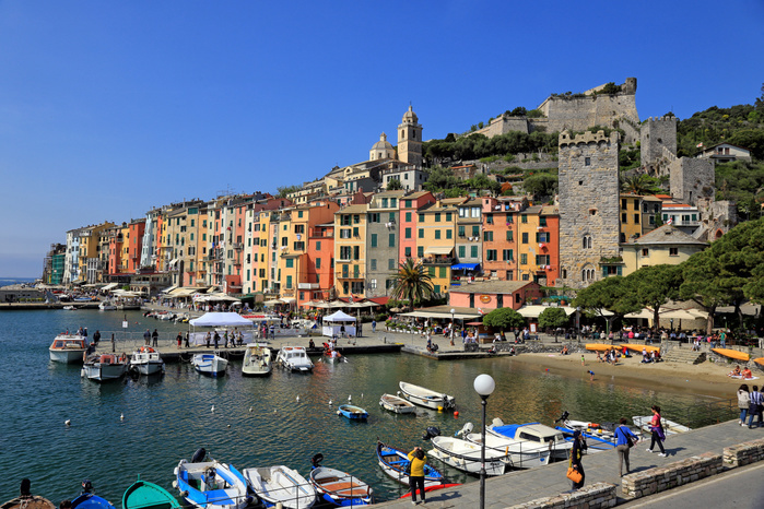 Portovenere, Italian Riviera, Liguria, Italy Portovenere, Italian Riviera, UNESCO World Heritage Site, Liguria, Italy, Europe