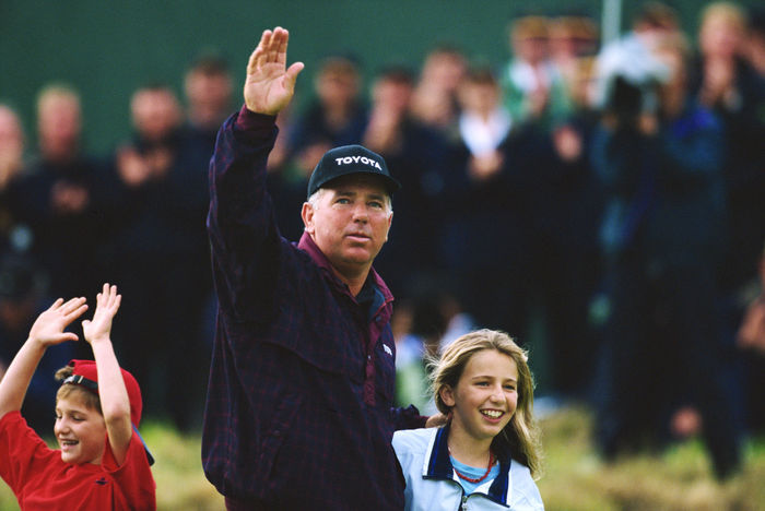 1998 British Open Awards Ceremony Mark O Meara, cheered on by his family and the crowd Mark O  39   39 Meara, July 19, 1998   Golf : Mark O  39   39 Meara of the USA  celebrate with his children  after winning the British Open at Royal Birkdale Golf Club in Lancashire, England. Photo by Koji Aoki AFLO SPORT   0008 